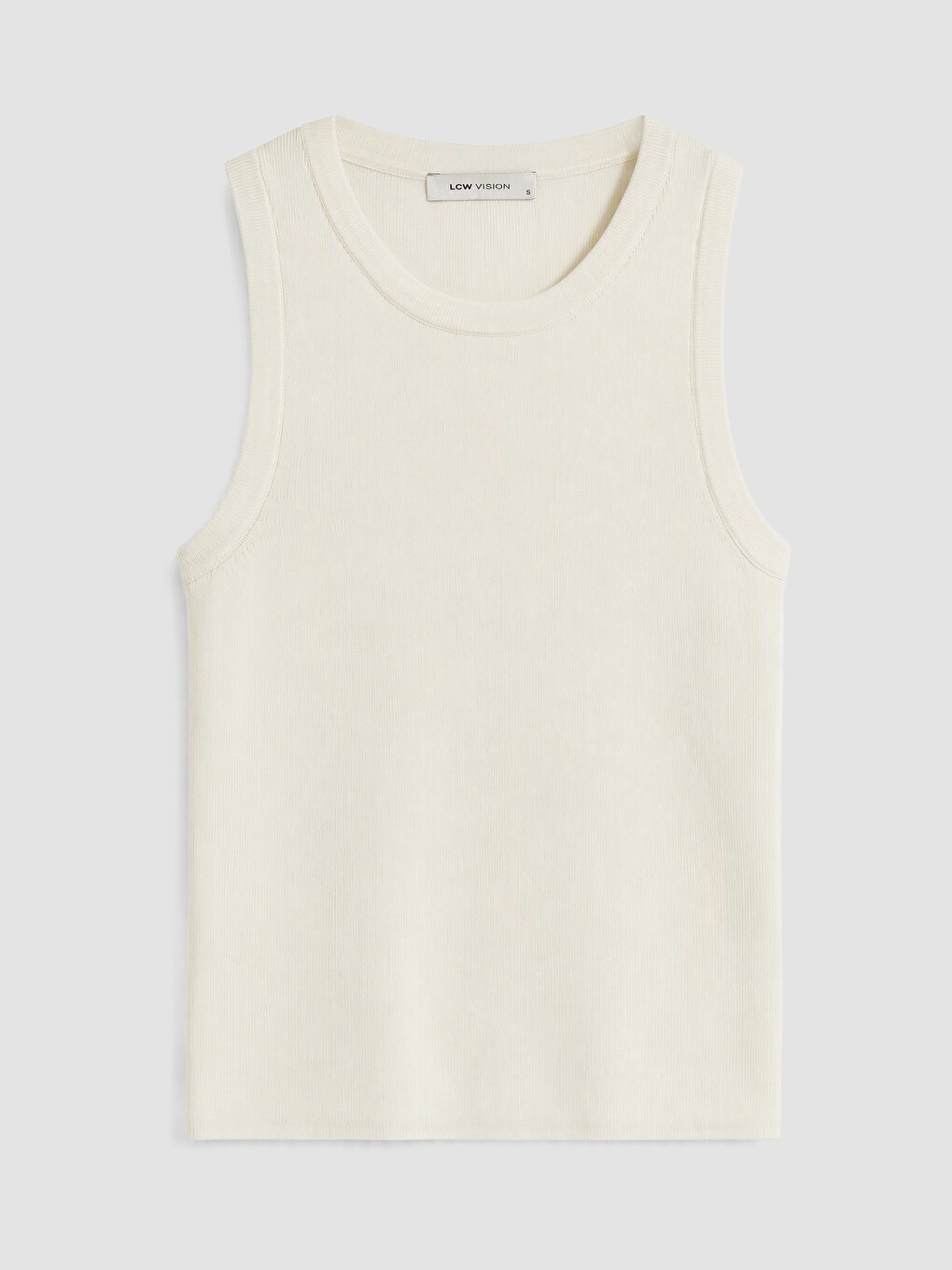 Woman Ecru Tank Top-4
