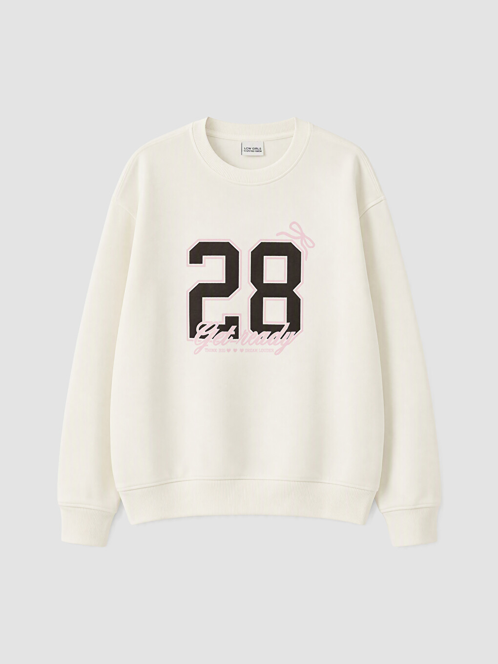 Girl Ecru Sweatshirt-1