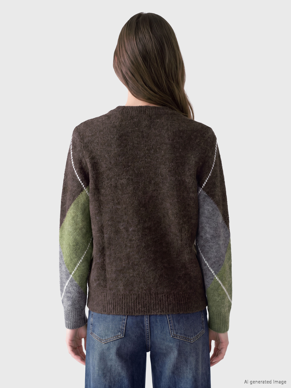 Wool Blended Women's Knitwear Sweater-3