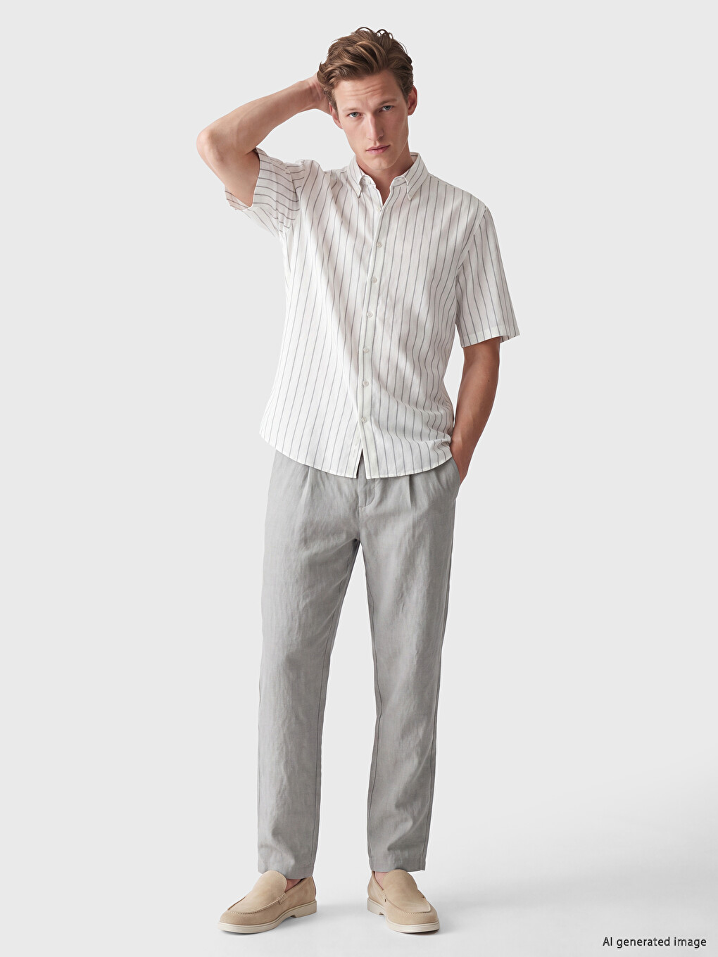 Regular Fit Striped Men's Shirt-1