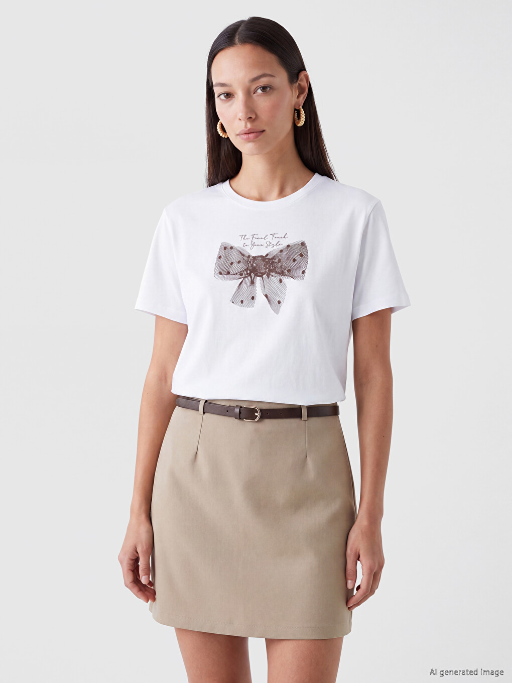 Printed 100% Cotton Women's T-shirt
