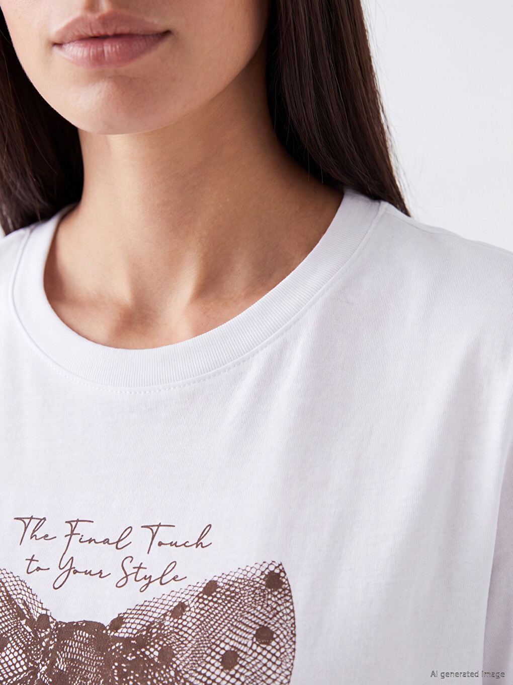 Printed 100% Cotton Women's T-shirt-2