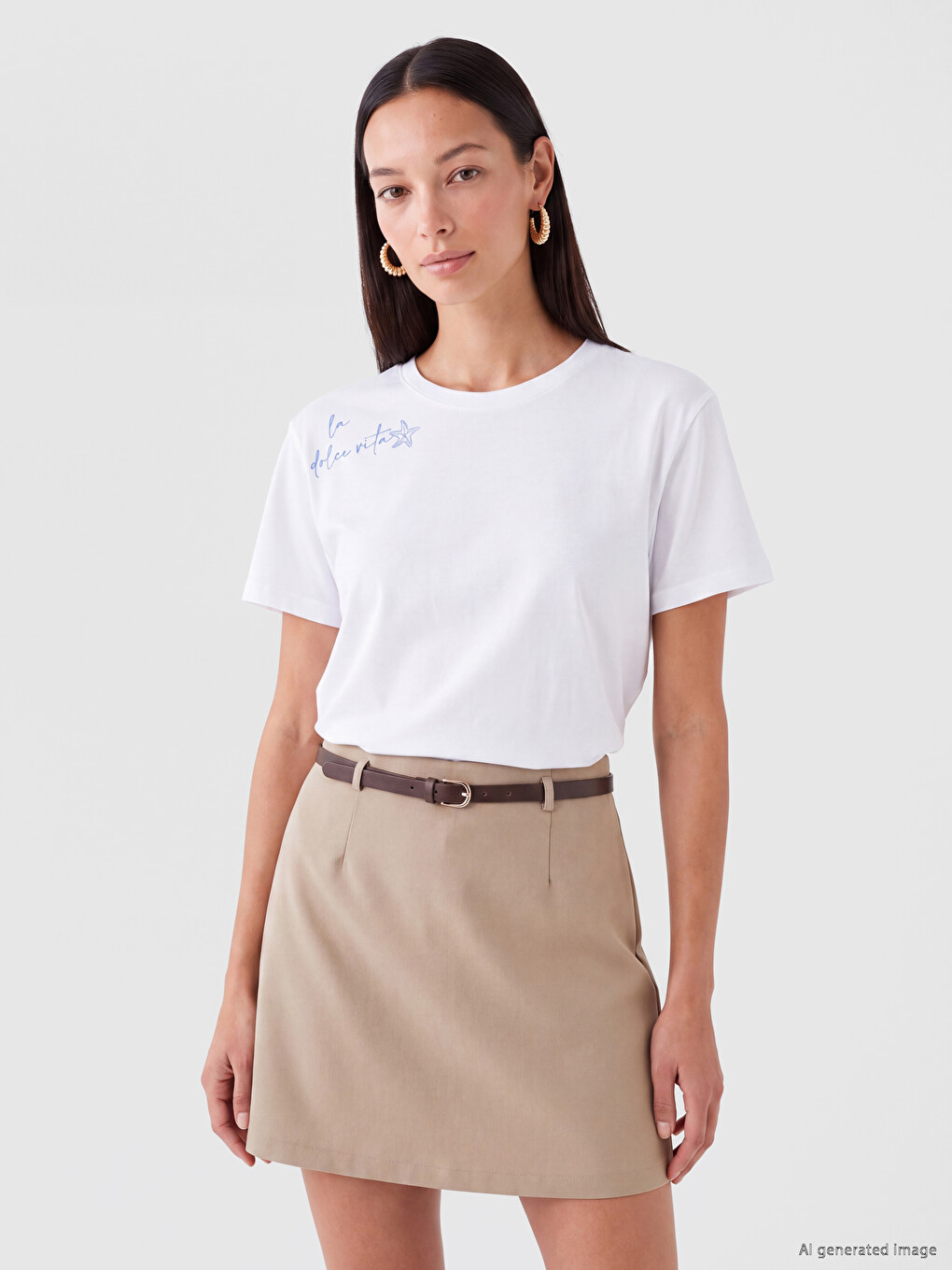 Printed 100% Cotton Women's T-shirt