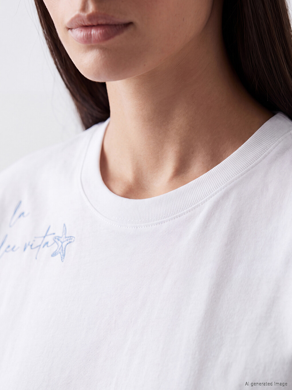 Printed 100% Cotton Women's T-shirt-2