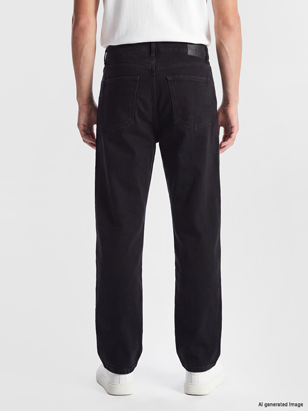 Siyah 745 Baggy Fit Erkek Jean Pantolon-3