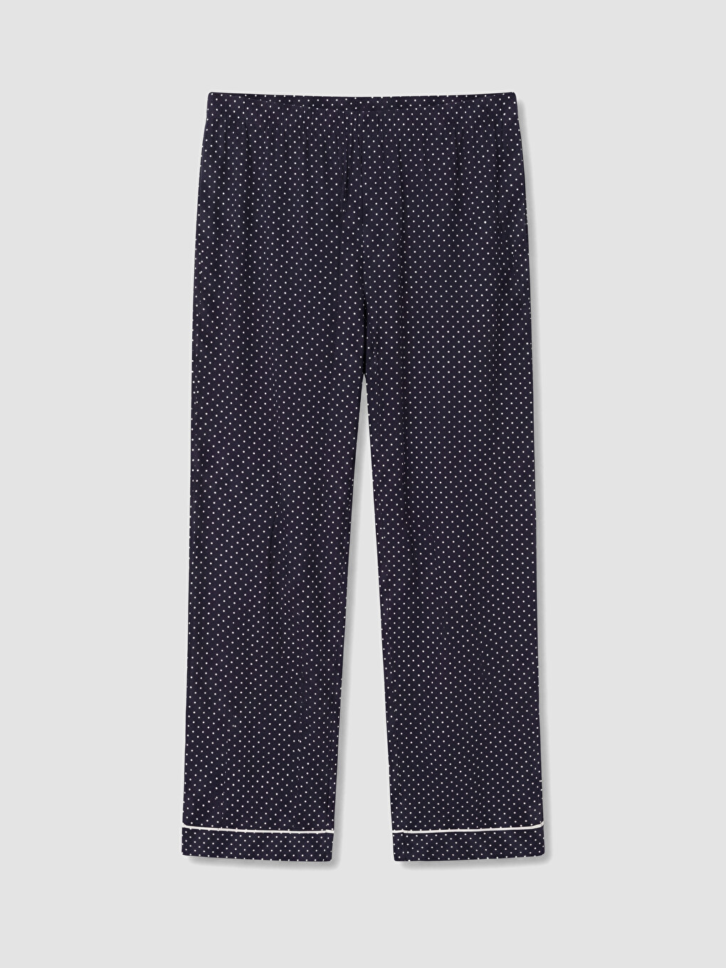 Lacivert Puantiyeli Kadın Pijama Takım-4