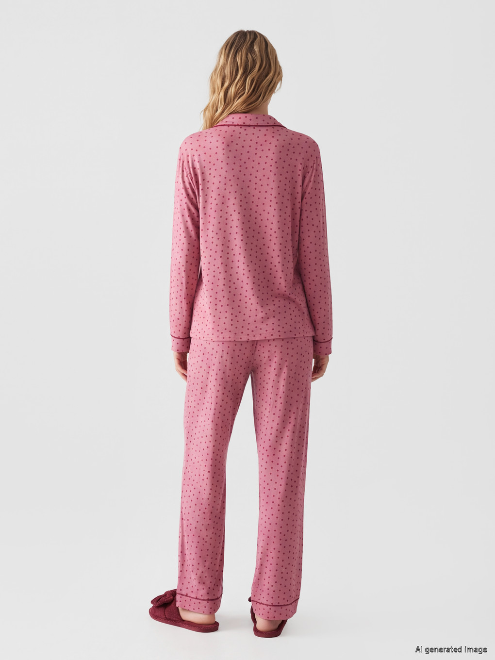 Heart Patterned Women's Pyjamas Set-3