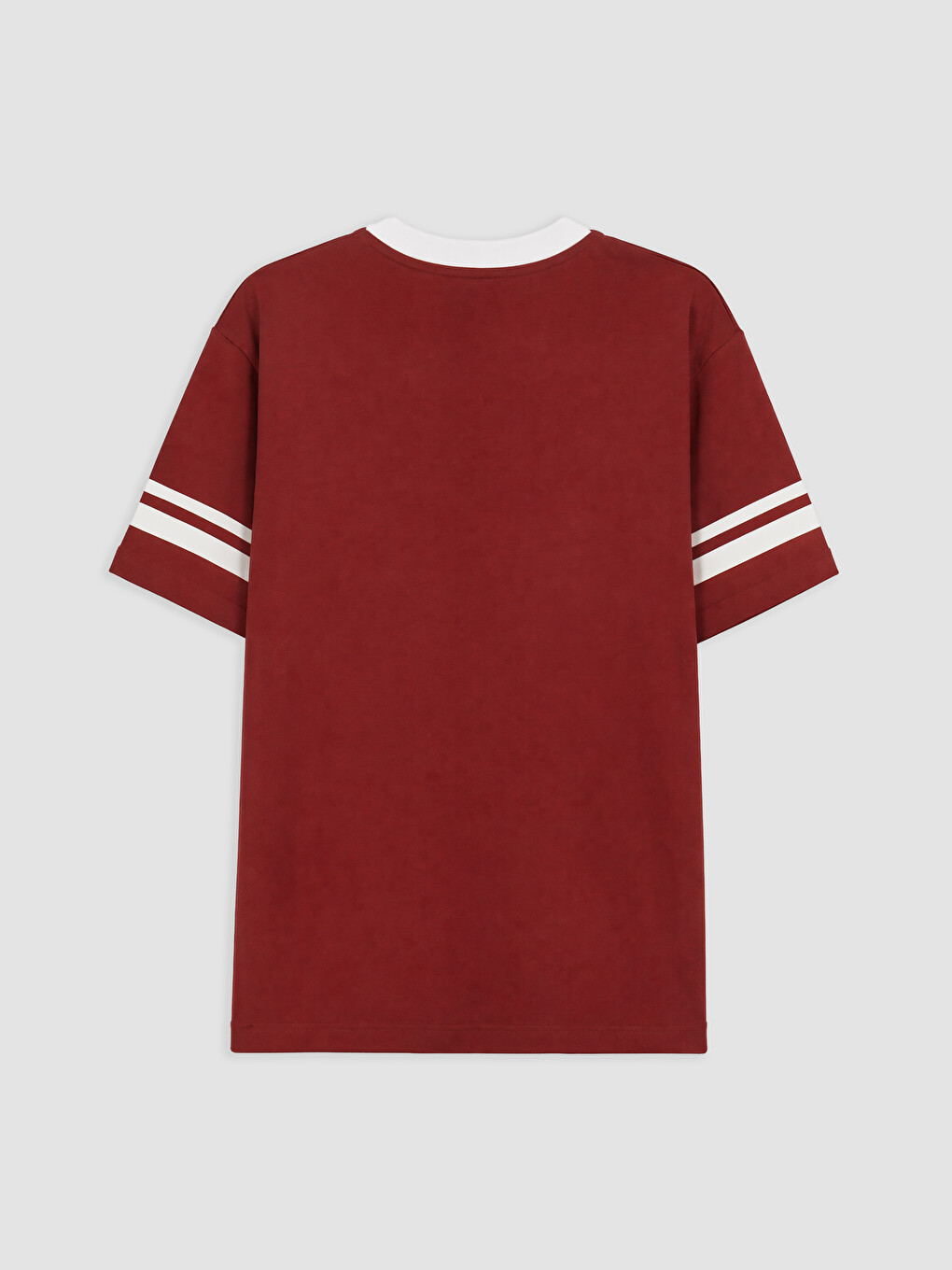 Bordo Harry Potter Baskılı Oversize Kadın Tişört-1