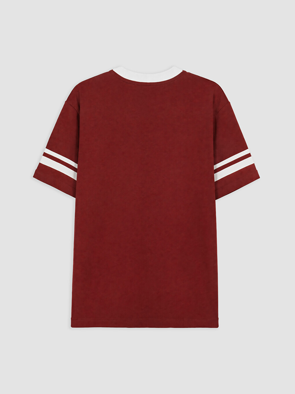 Bordo Harry Potter Baskılı Oversize Kadın Tişört-1