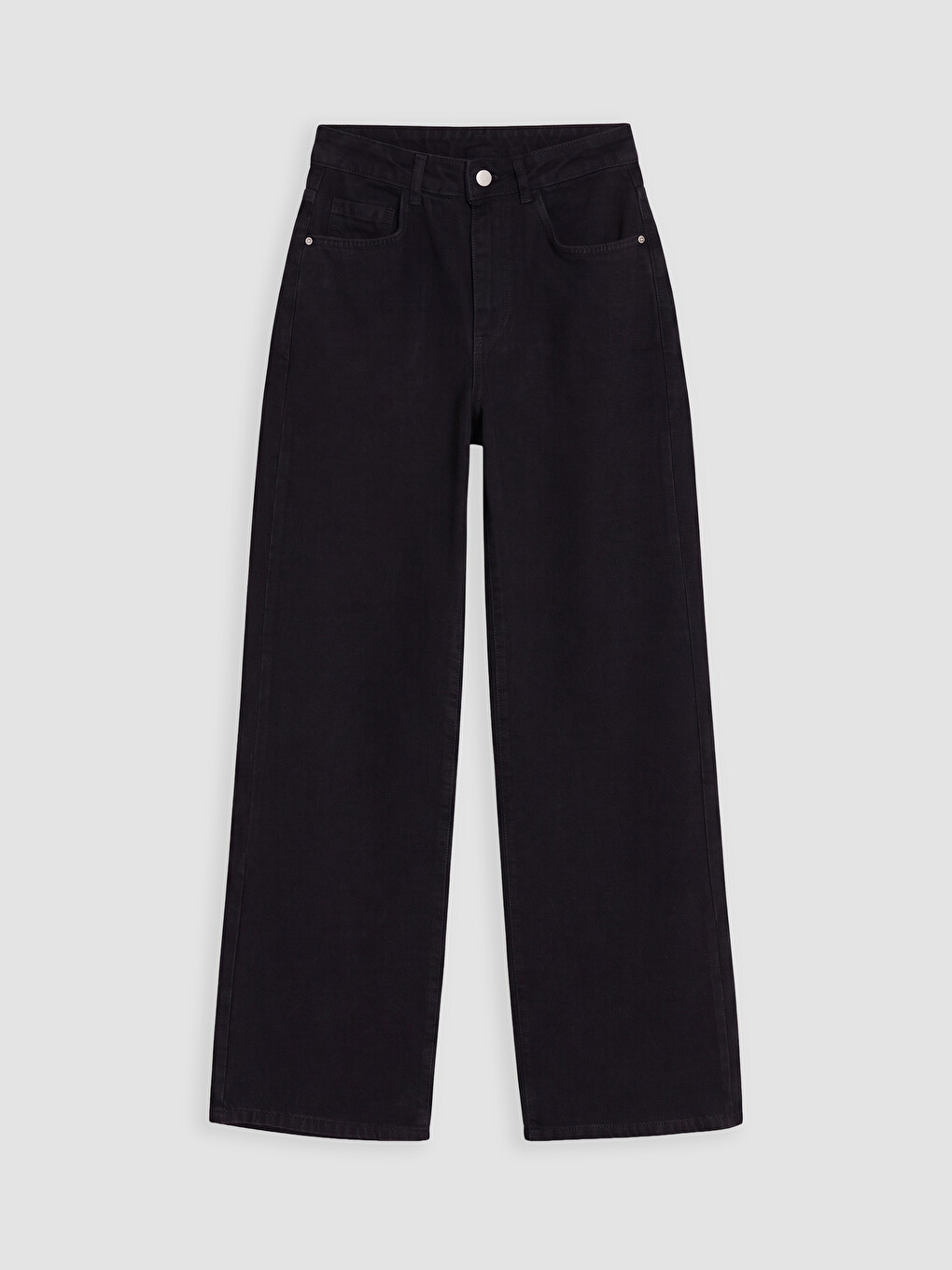 Siyah Straight Fit Kadın Jean Pantolon