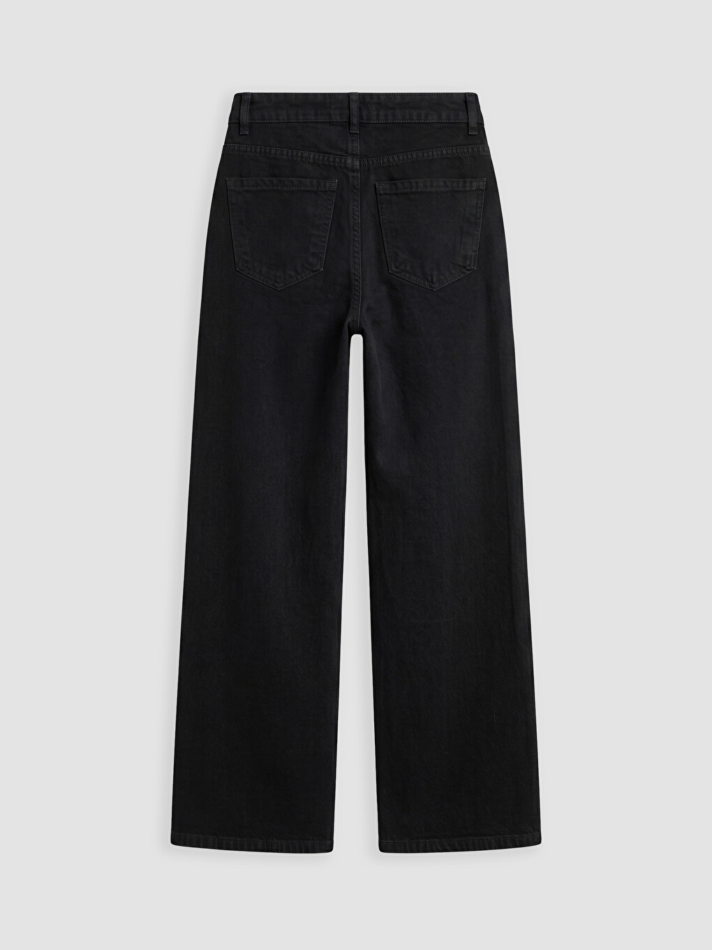 Siyah Straight Fit Kadın Jean Pantolon-2