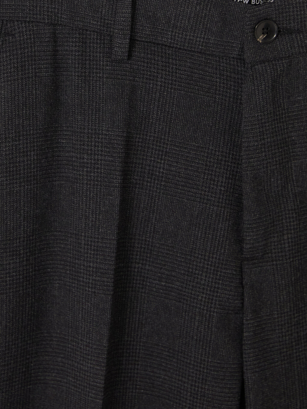 Siyah Slim Fit Erkek Pileli Erkek Pantolon-2
