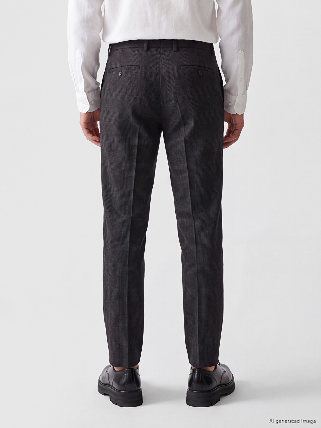 Slim Fit Men's Pleated Men's Trousers-3