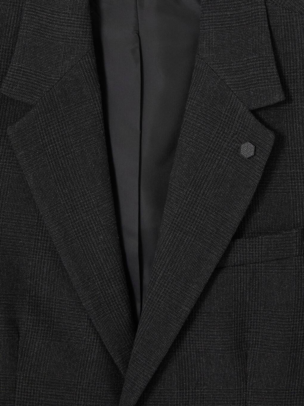 Siyah Slim Fit Erkek Blazer Ceket-2