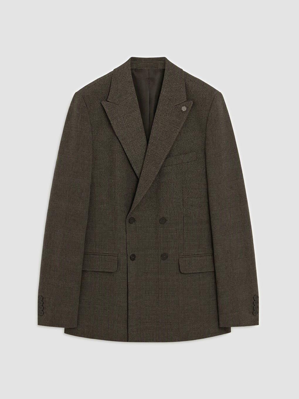 Kahverengi Regular Fit Erkek Blazer Ceket