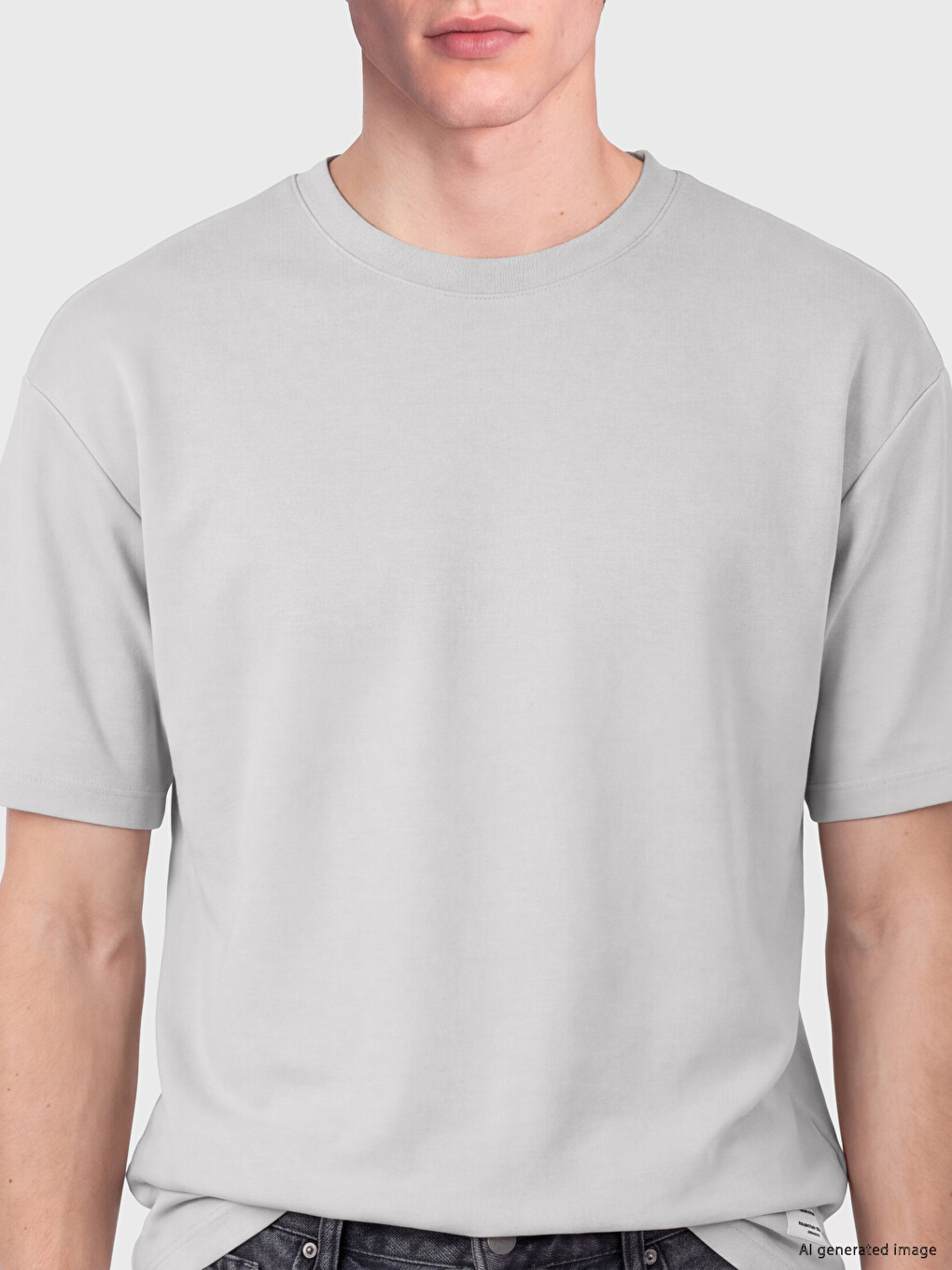 Tricou Pentru Bărbați Cu Guler Rotund-2