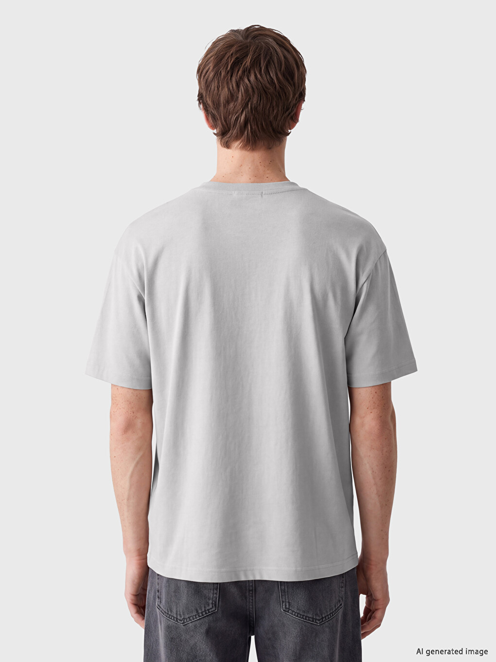 Tricou Pentru Bărbați Cu Guler Rotund-3