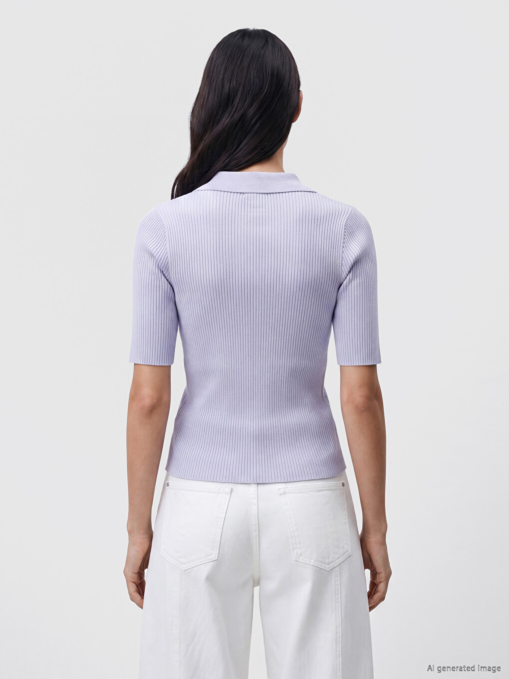 Woman Blue Sweater-3