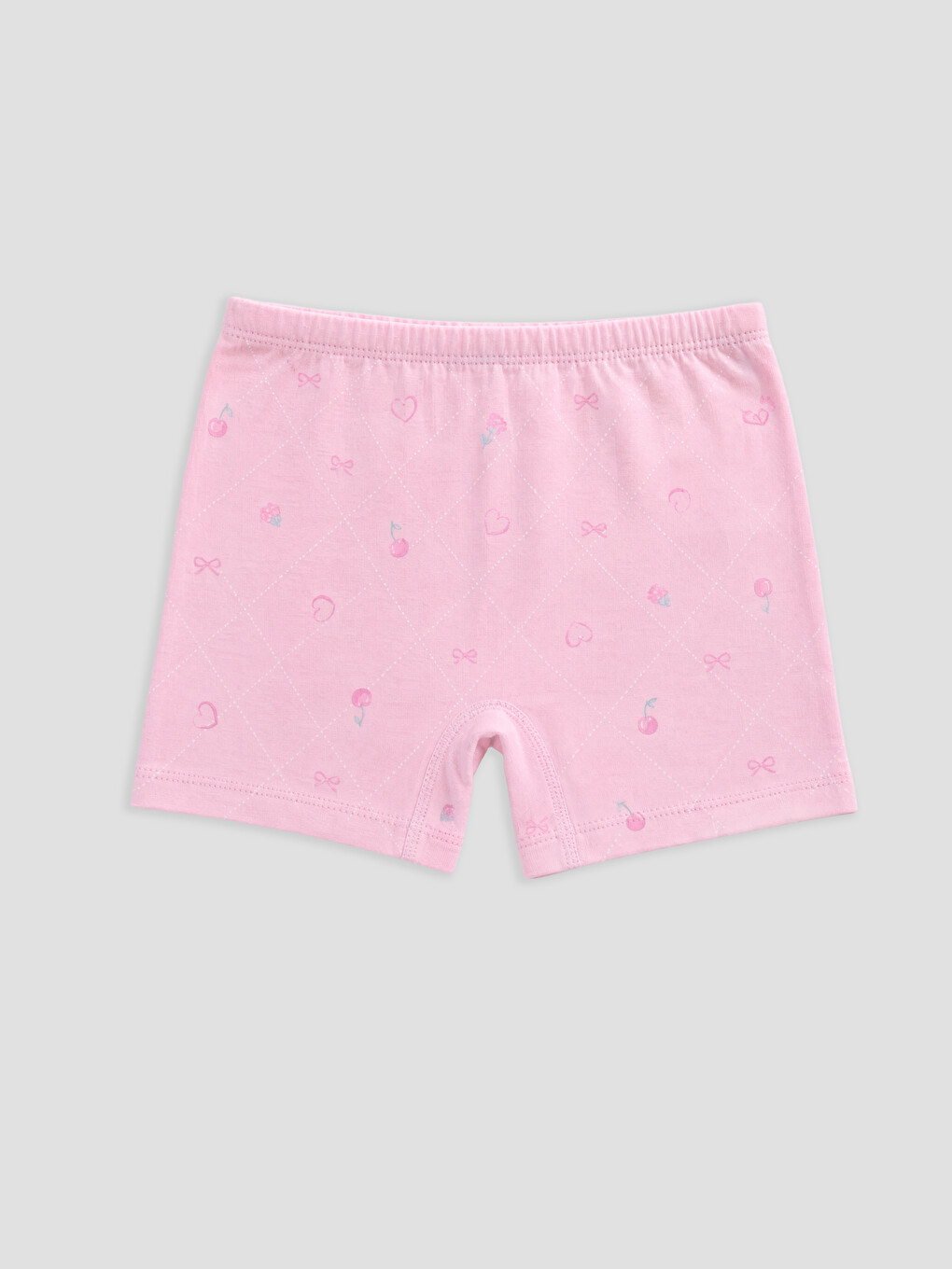 Pembe Kız Çocuk Baskılı Boxer-1