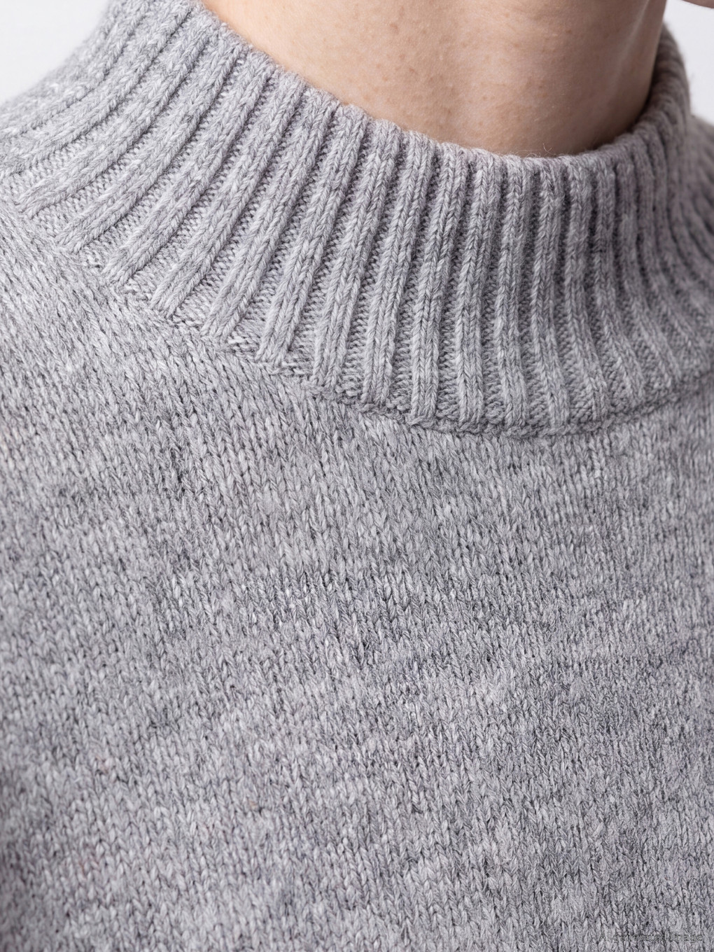 Mock Neck Women's Knitwear Sweater-2