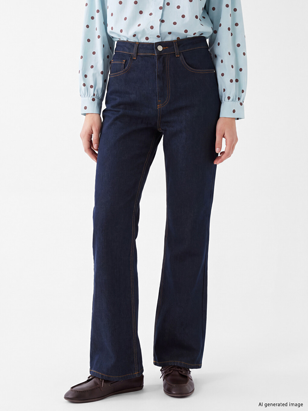 High Waisted Flare Women's Jeans-1