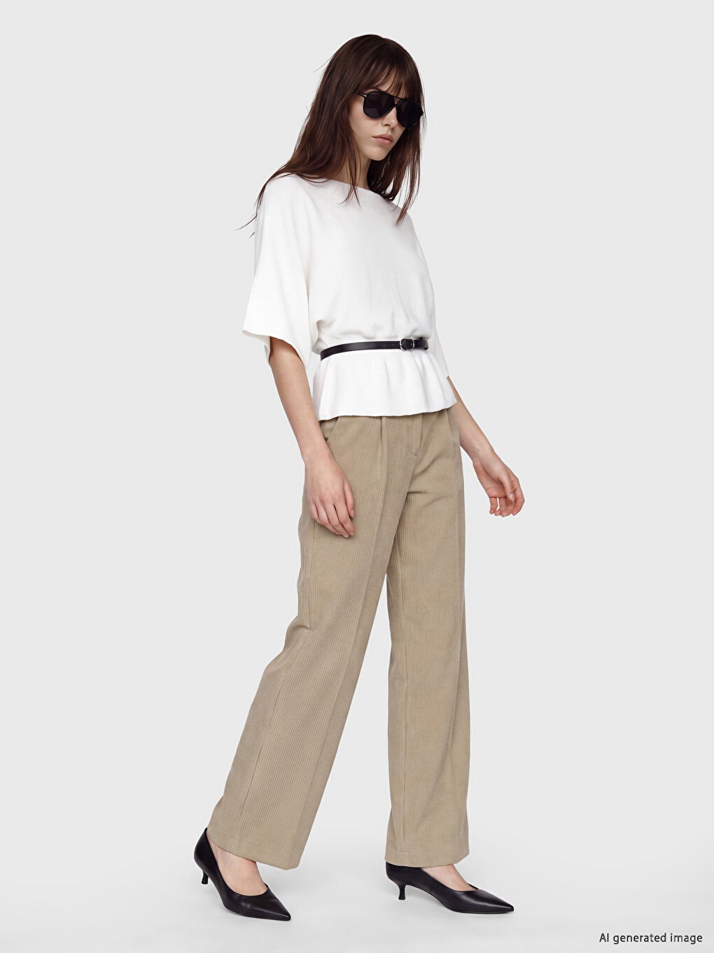 Woman Ecru Sweater-1