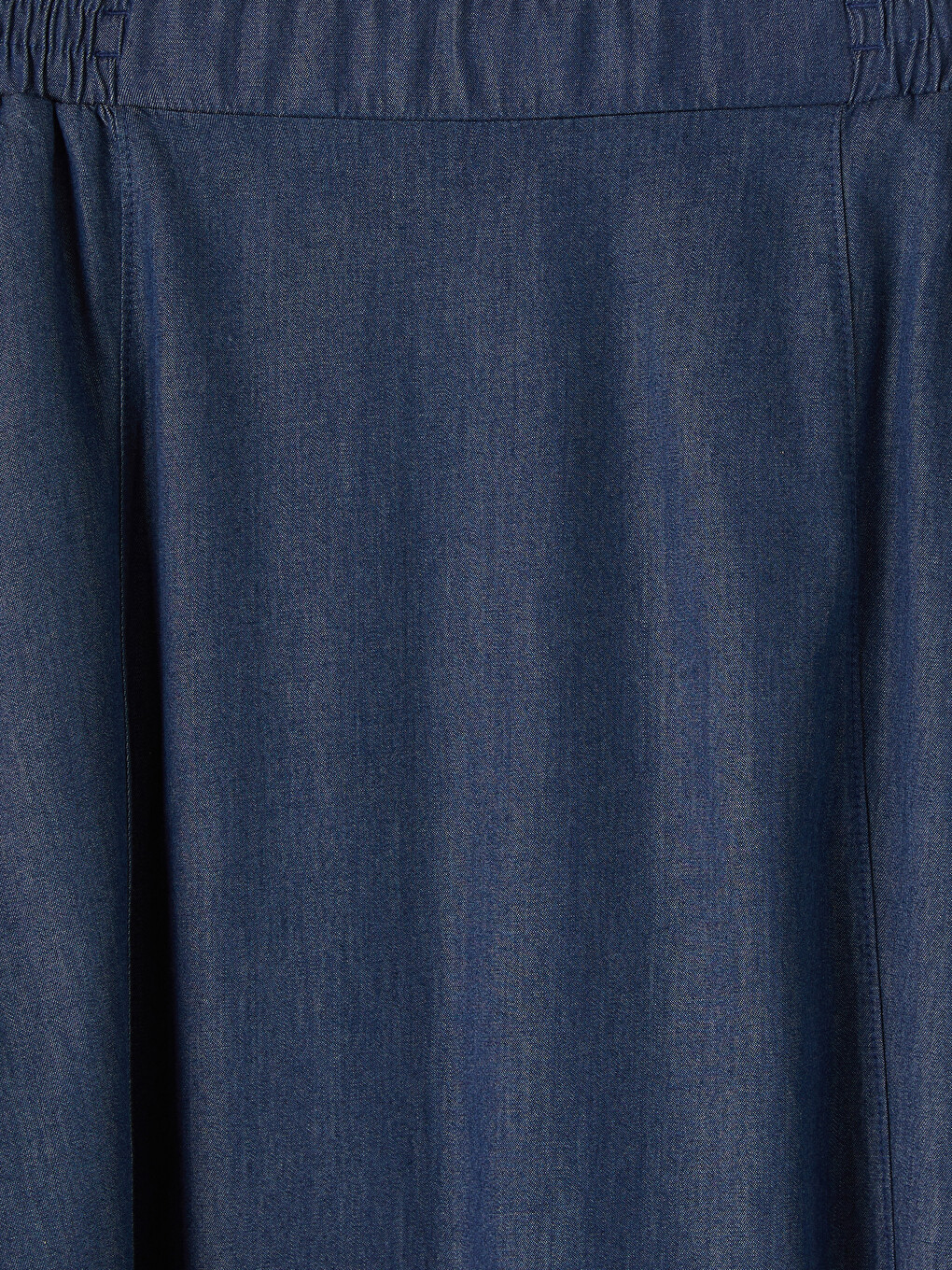 Siyah Beli Lastikli Kloş Jean Etek-1