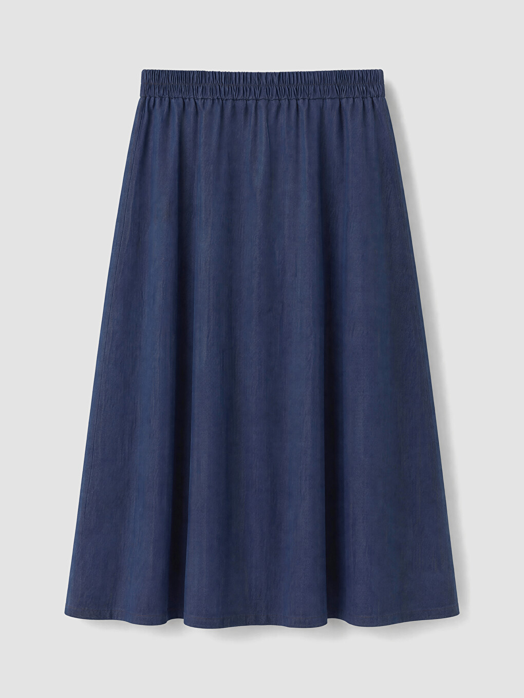 Siyah Beli Lastikli Kloş Jean Etek-2