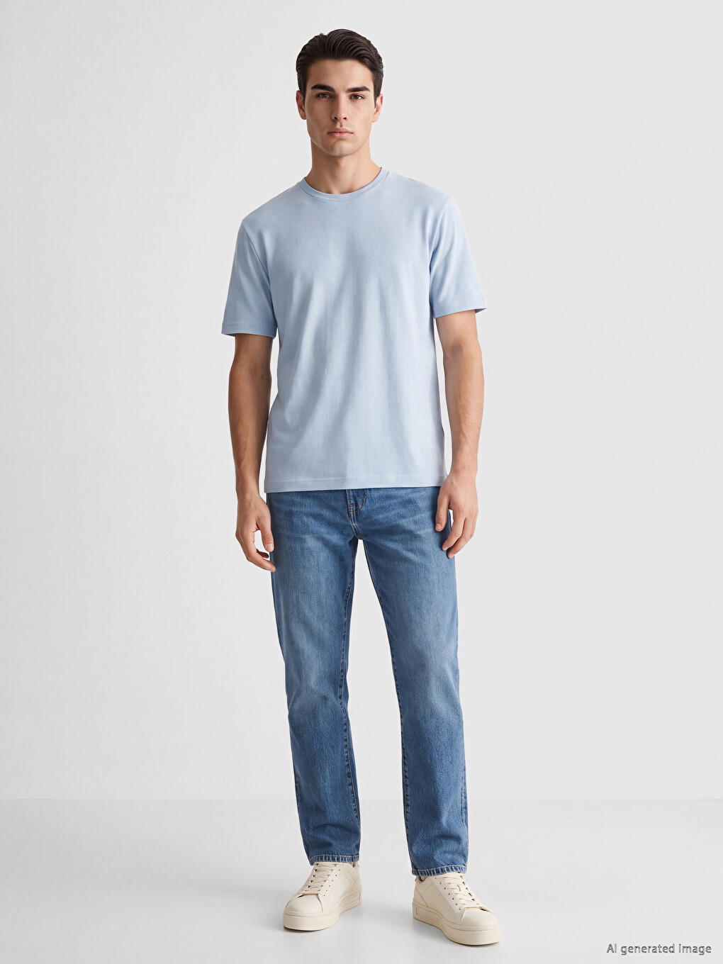 Crew Neck Men's T-shirt-1