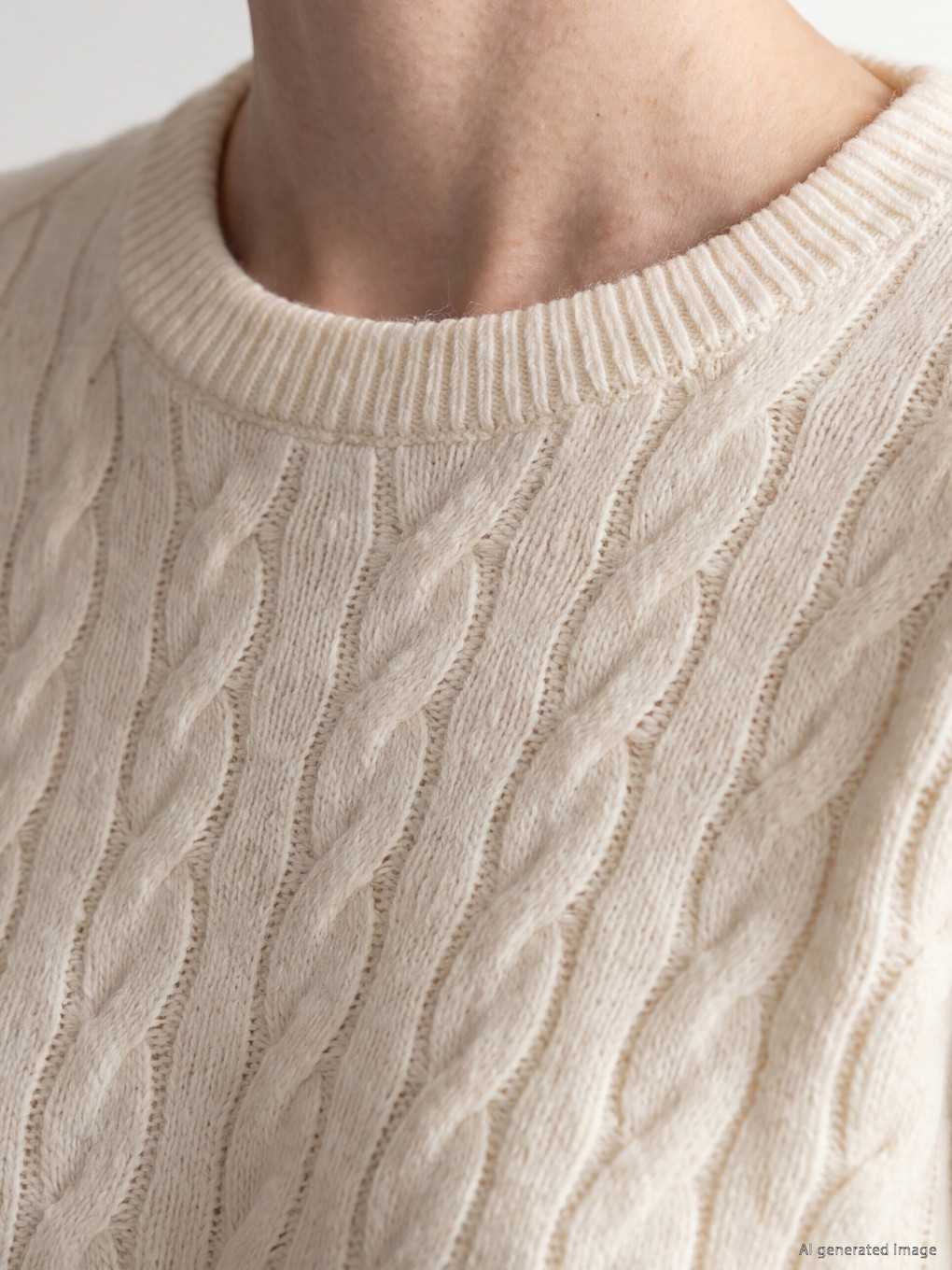 Cable Knit Patterned Women's Knitwear Sweater-2