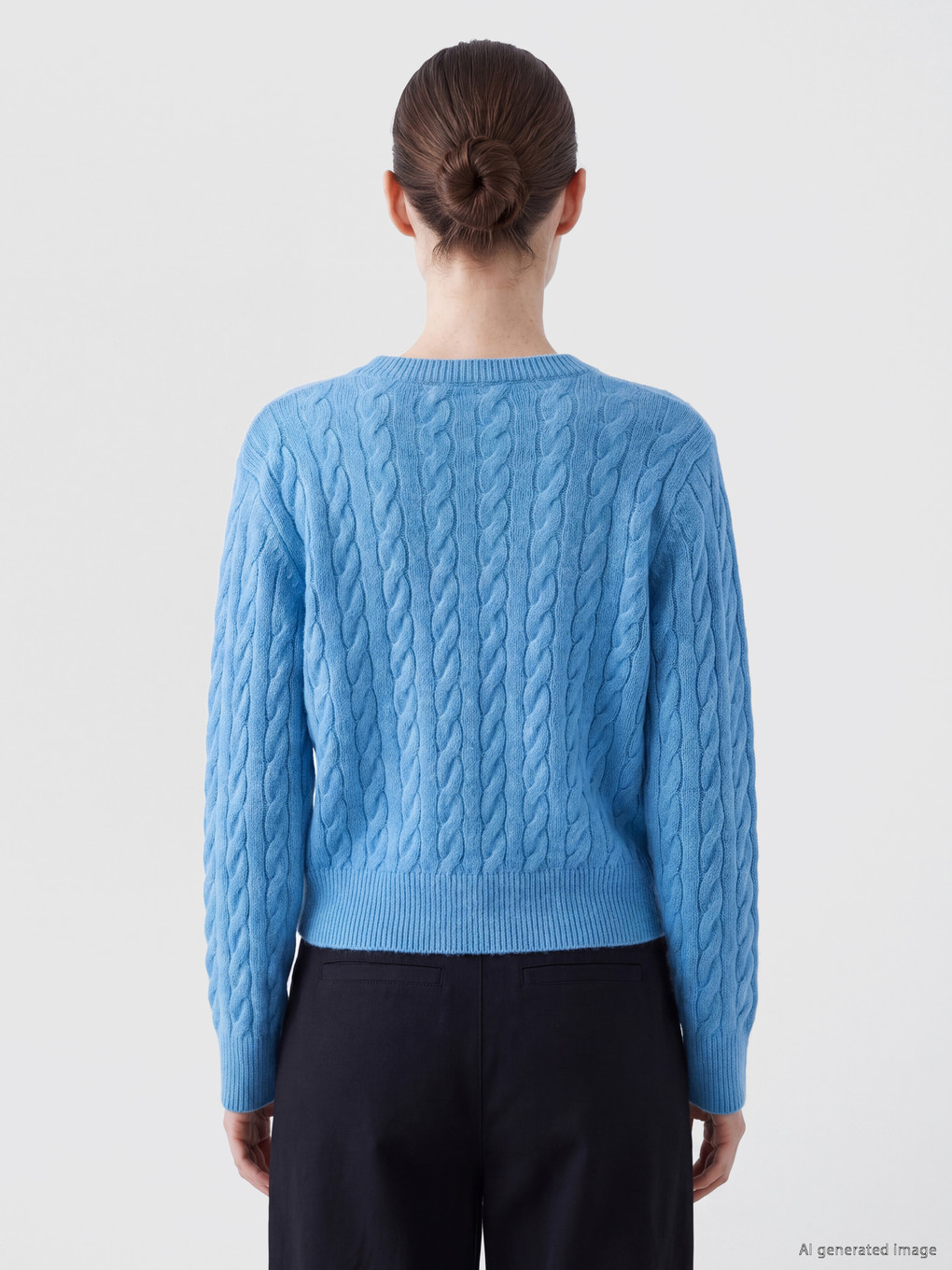Cable Knit Patterned Women's Knitwear Sweater-4