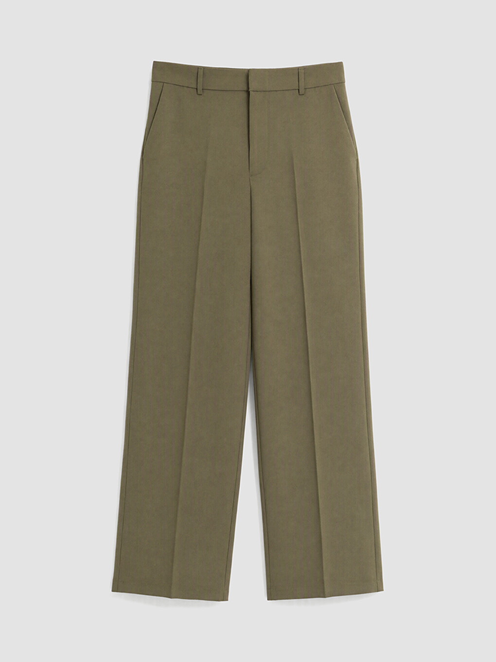 Haki Regular Fit Kadın Pantolon-4