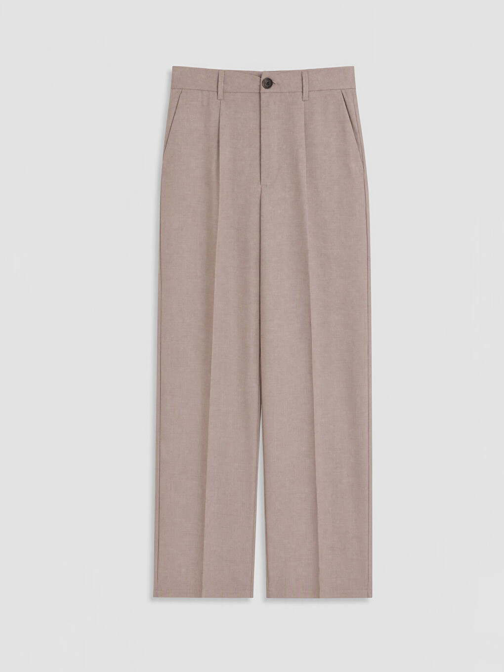 Woman Beige Tailored Trousers