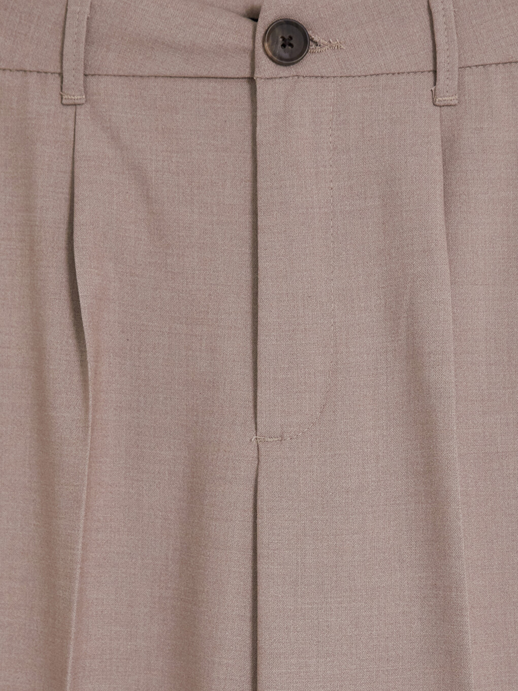 Woman Beige Tailored Trousers-2