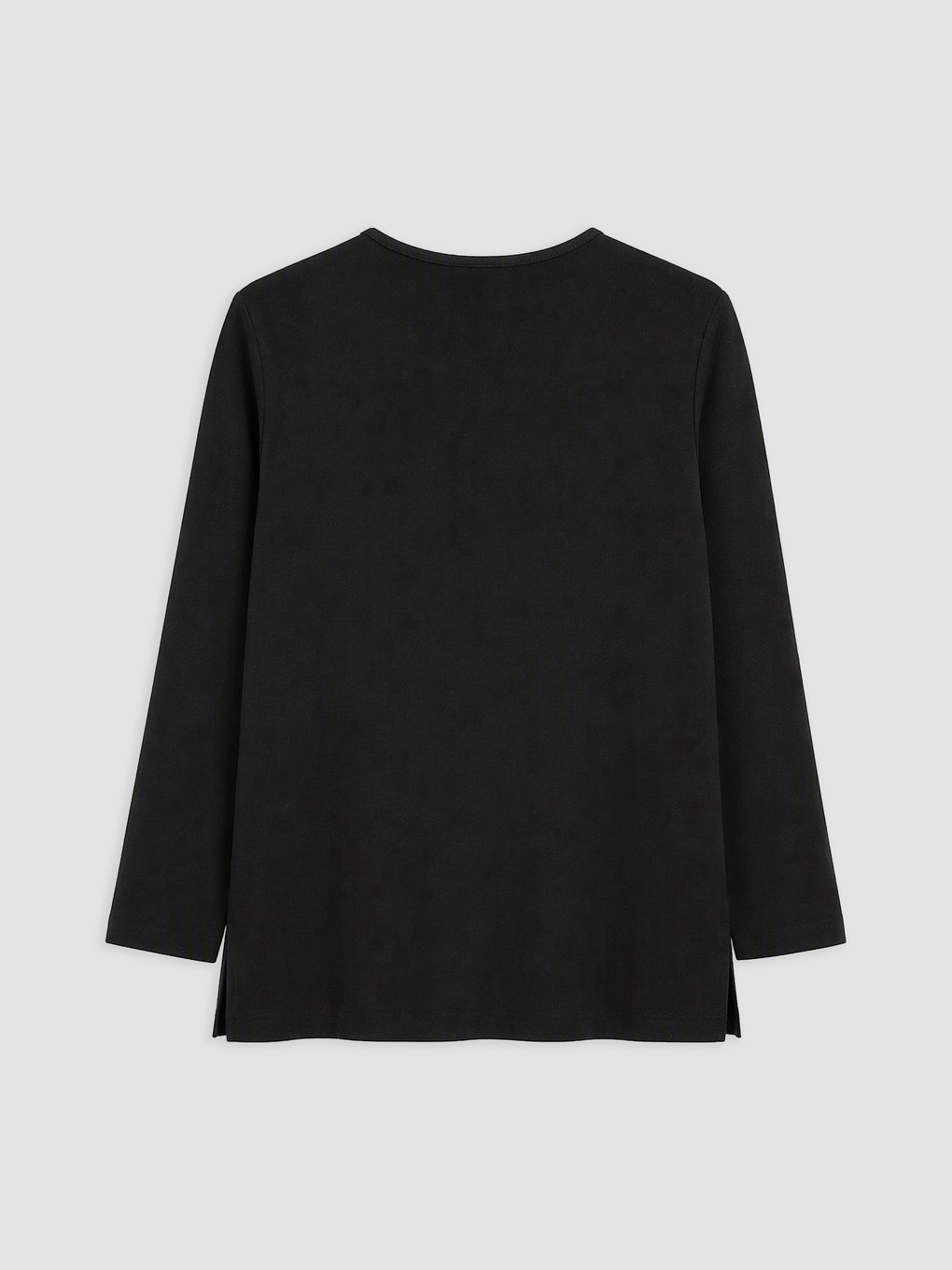 Crew Neck Patterned Blouse-1