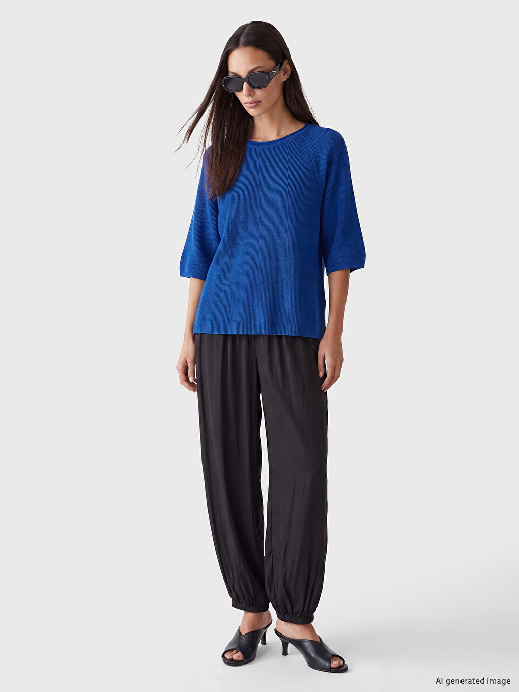 Crew Neck Women's Knitwear Sweater-1