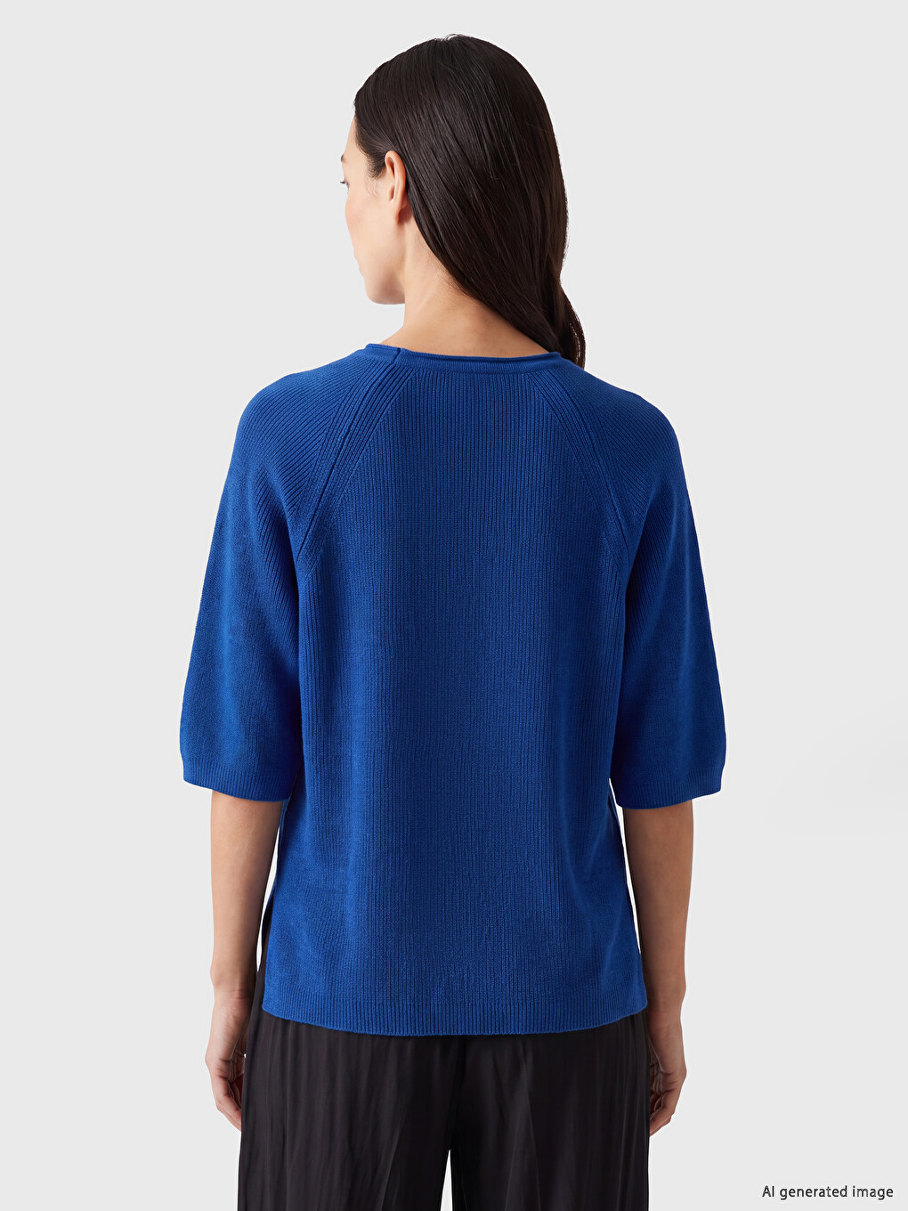 Crew Neck Women's Knitwear Sweater-3