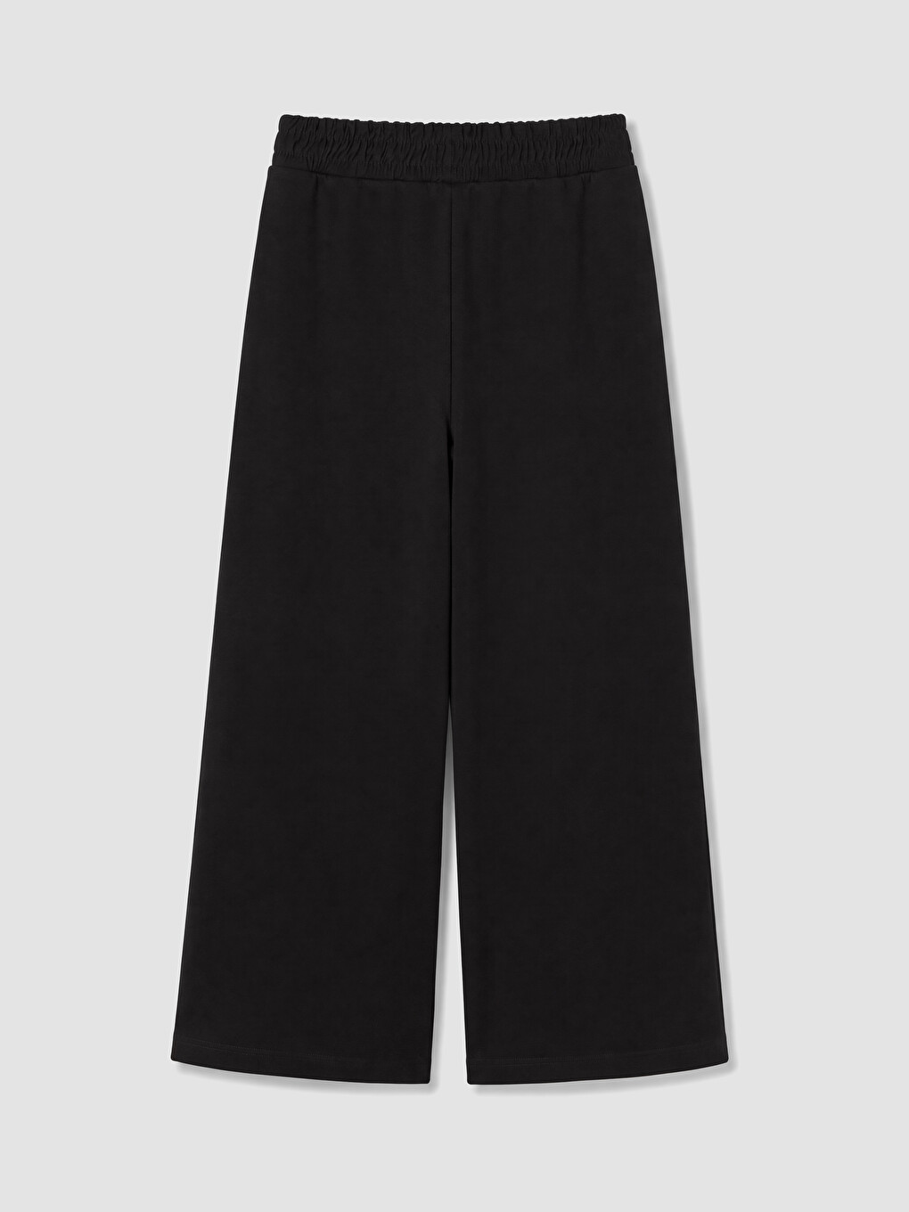 Siyah Wide Leg Fit Kız Çocuk Eşofman Altı-3