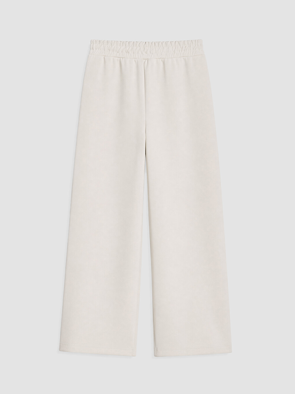 Gri Wide Leg Fit Kız Çocuk Eşofman Altı