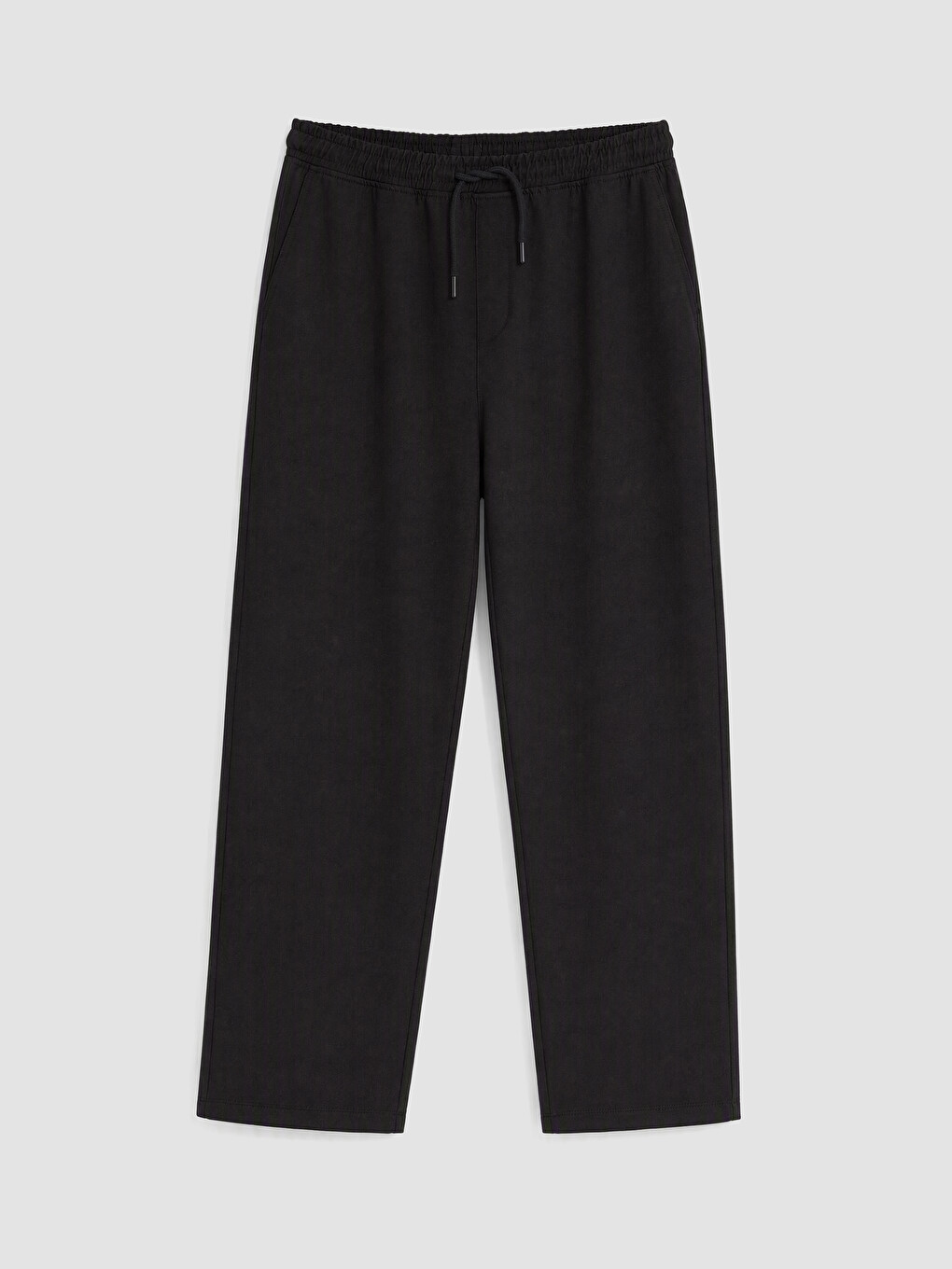 Siyah Relax Fit Erkek Pantolon-3