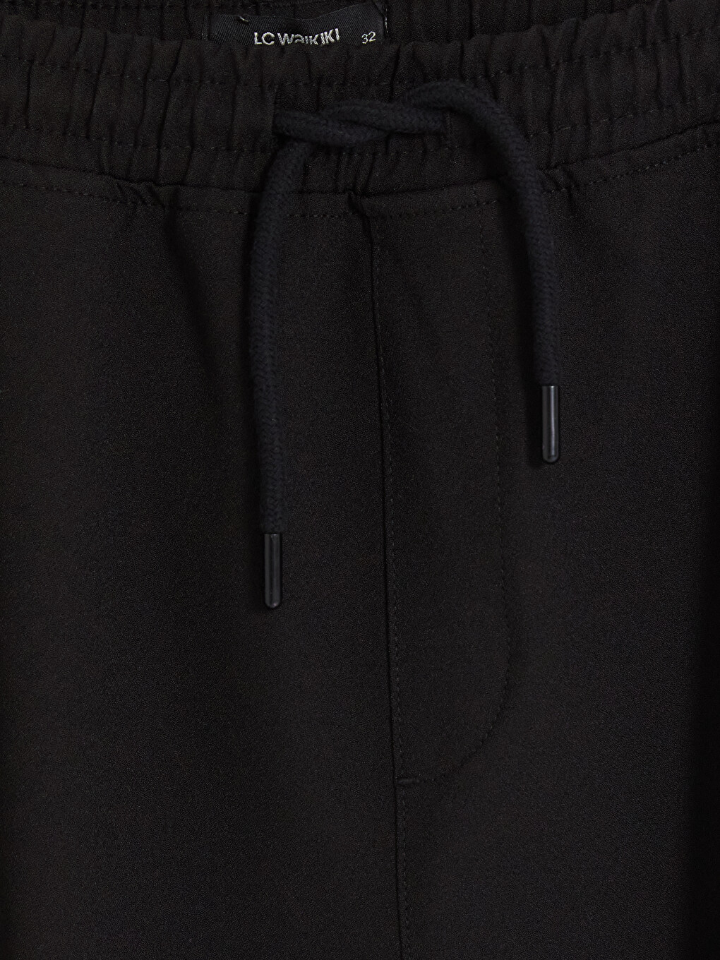 Siyah Relax Fit Erkek Pantolon-4