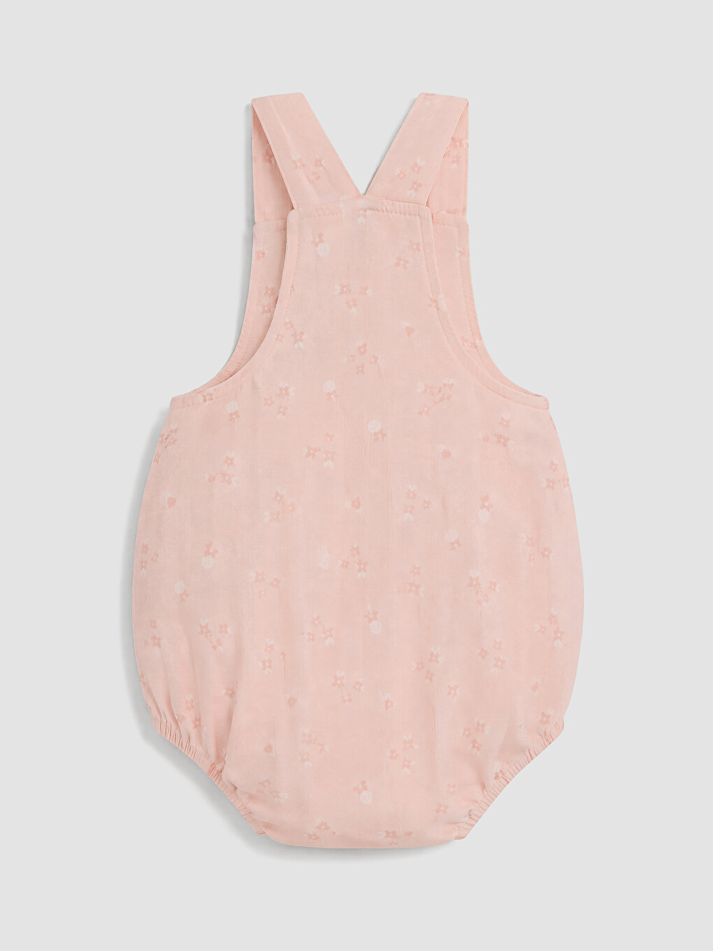 Pembe Baskılı Kız Bebek Salopet Ve Tişört Takım-3