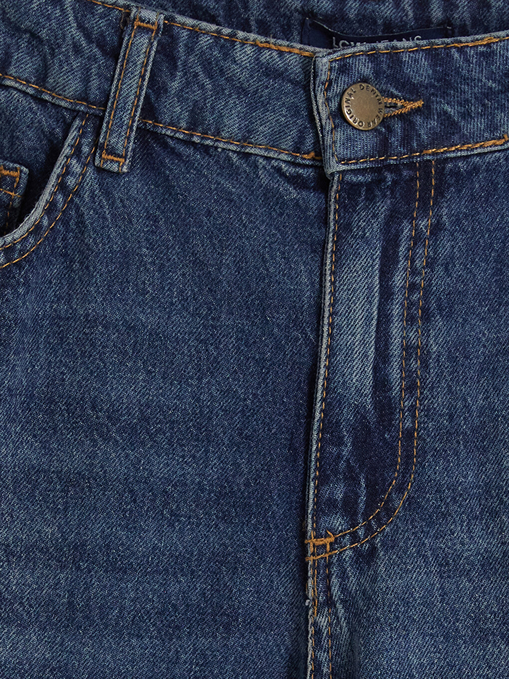 İndigo Wideleg Kadın Jean Pantolon-1