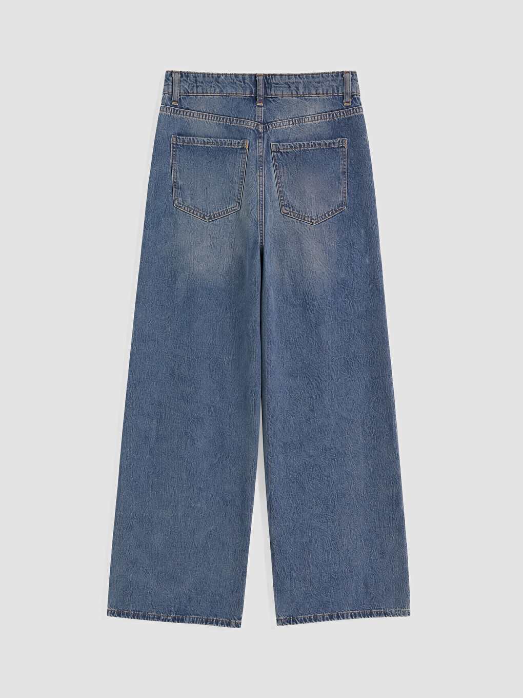 İndigo Wideleg Kadın Jean Pantolon-2