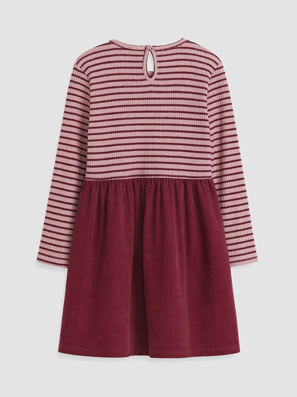 Striped Ruffled Girls' Dress-2