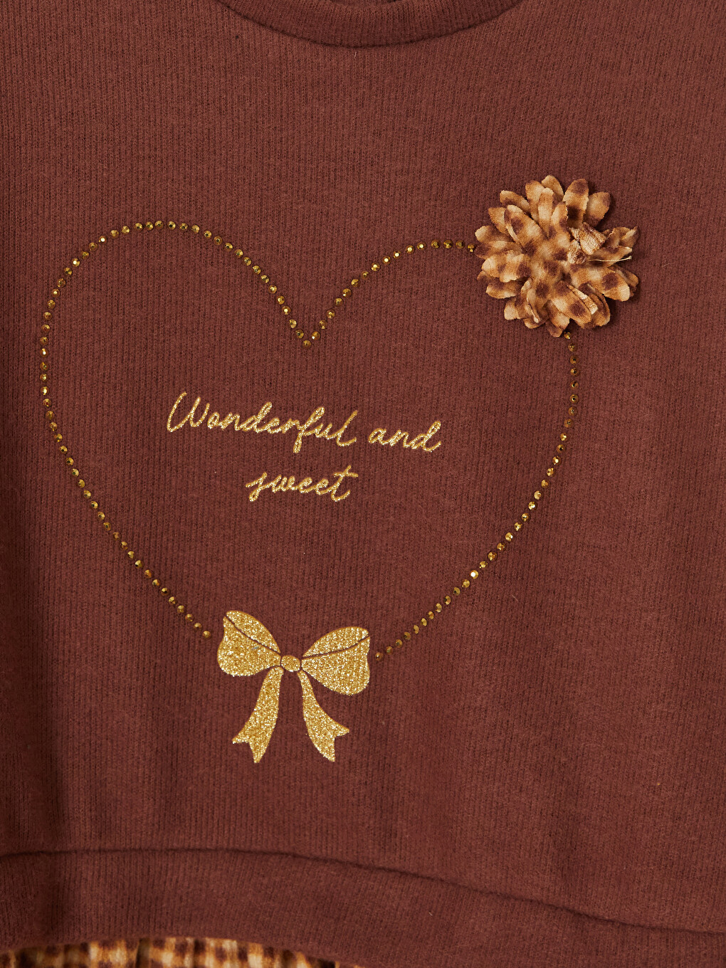Crew Neck Girls' Dress-1