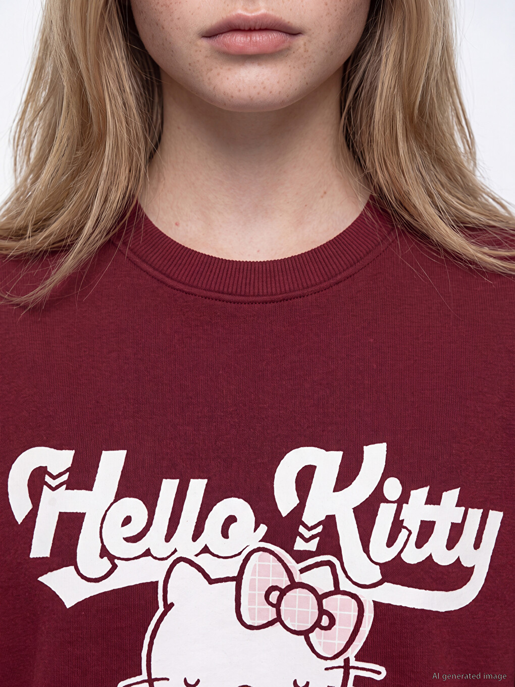 Woman Bordeaux Sweatshirt-2