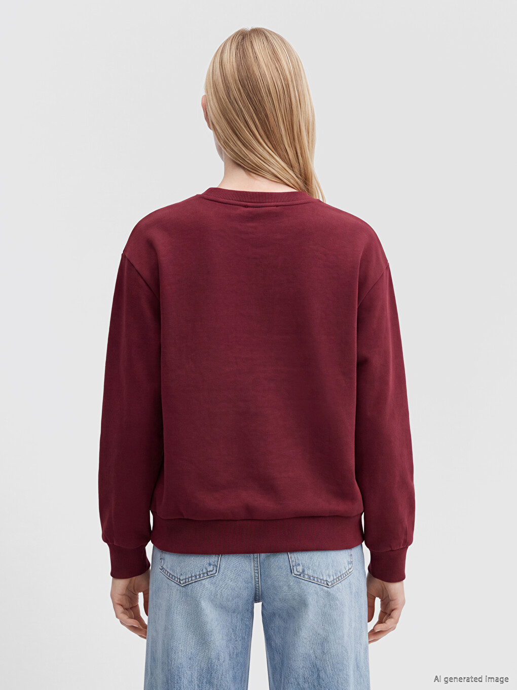 Woman Bordeaux Sweatshirt-3