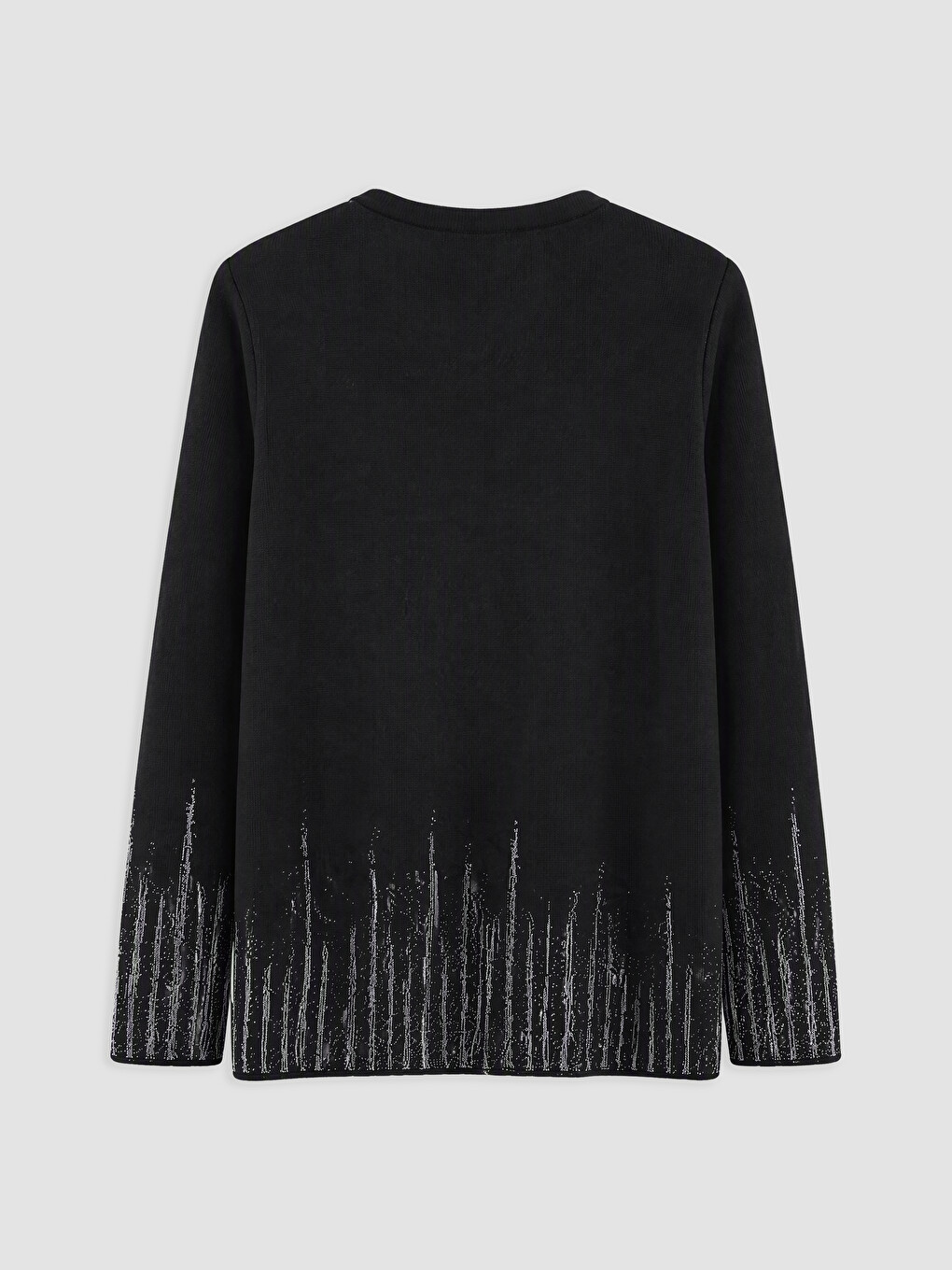 Crew Neck Patterned Women's Knitwear Sweater-5