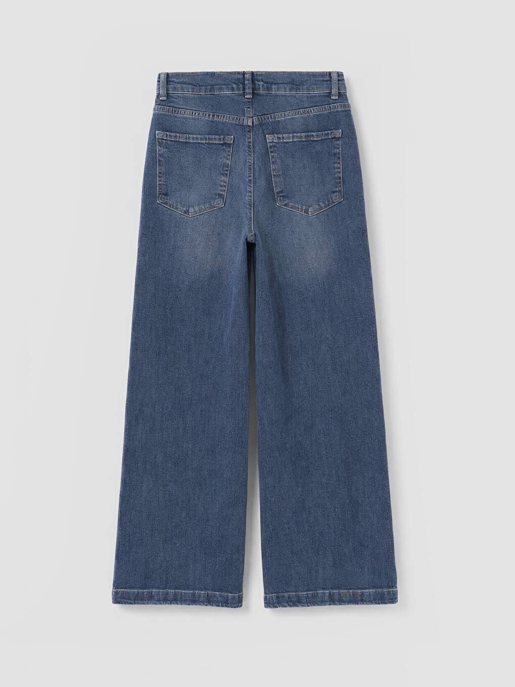 High Waisted Culotte Fit Women's Jeans-5